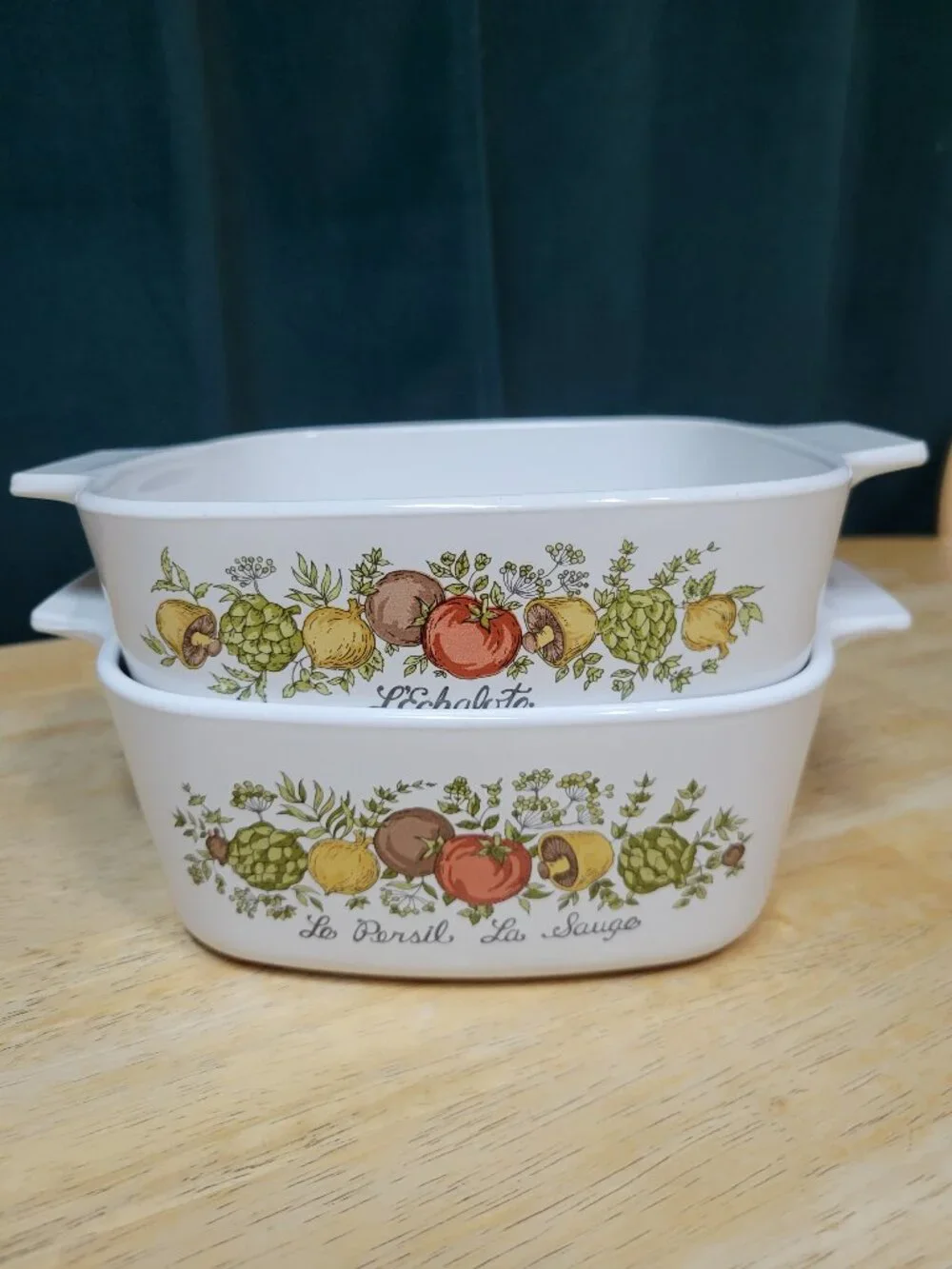 Corningware Vintage Casserole Dish 2 PC